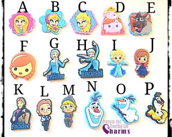 Tube Trinkets: Frozen Inspired Characters!  Please select quantity 2 for a pair! Made with soft Silicone Rubber for flexibility!