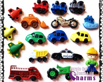 Hearing Aid Tube Trinkets:  Cars, Trains, Planes, Motorcycles, Construction equipment, Tractors! Please select quantity 2 for a pair!