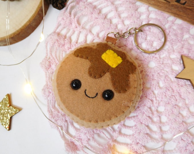 Pancake Keychain // Polymer Clay Food // Clay Keychain, Statement ...