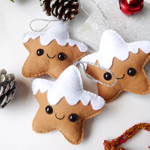 Felt gingerbread cookie ornament Christmas Tree image 7