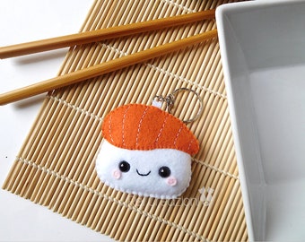 Felt nigiri sushi keychain ornament kawaii japanese food