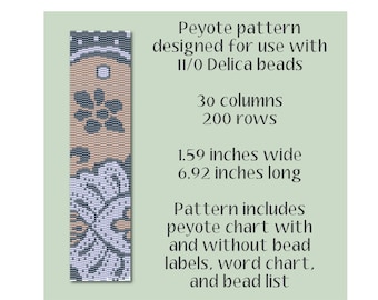 Boho Scroll Cuff Bracelet Pattern