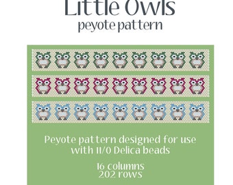 Little Owls Bracelet Peyote Pattern