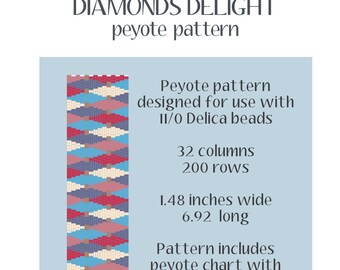 Diamond Delight Peyote Pattern