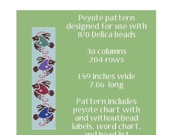 Tropical Fish Bracelet Peyote Pattern