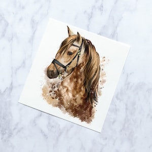 Watercolor Horse Sticker | Horse Tumbler Decal | Horse Sticker | Horse Decal