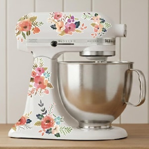Watercolor Wildflower Mixer Decals: Floral Kitchen Decor