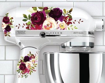 Red, Cream, Turquoise Floral Mixer Decals Featured in Pioneer