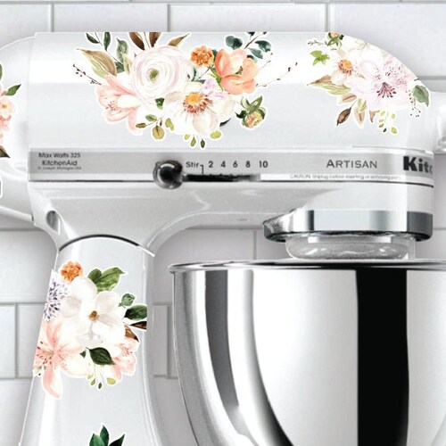 Hydrangea Floral Mixer Decals Watercolor Floral Decals Etsy