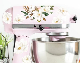 Magnolia Flower Mixer Decals Watercolor Floral Decals