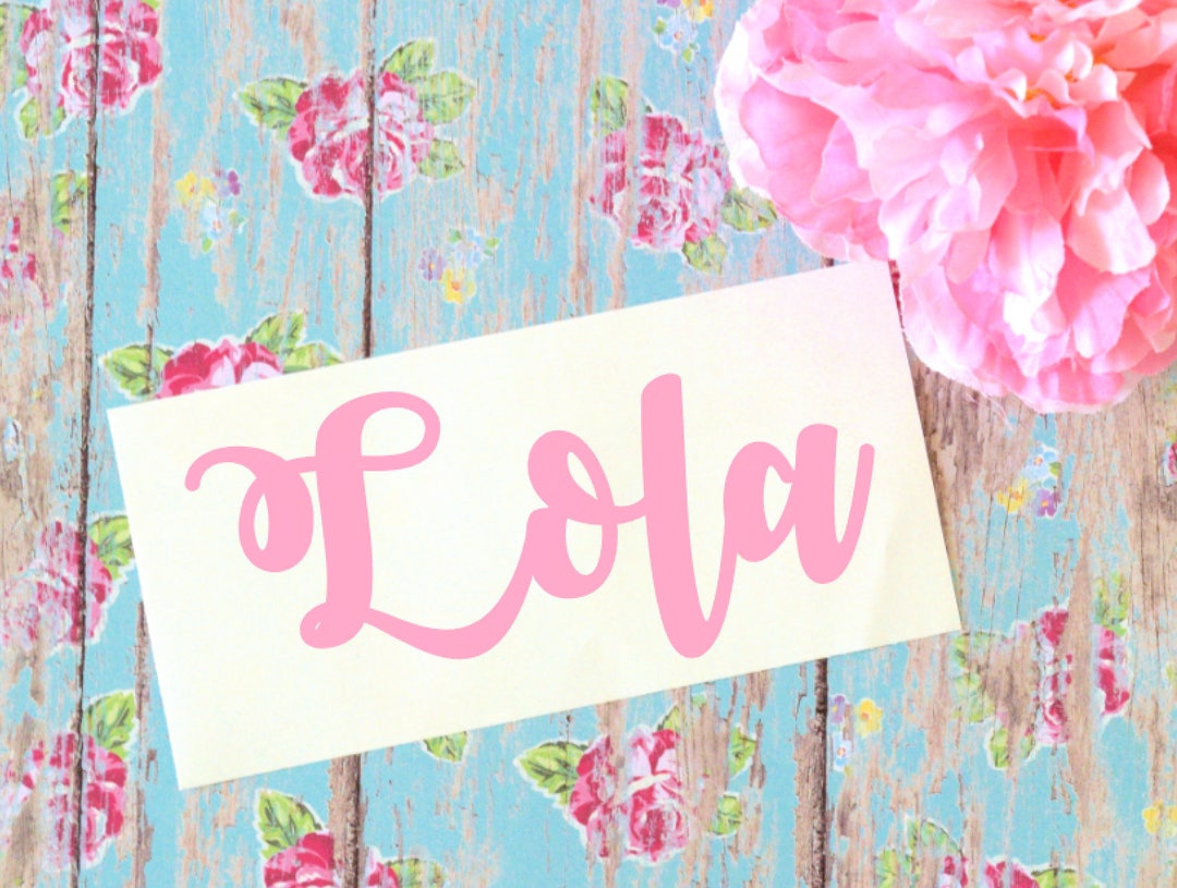 Personalized Name Vinyl Decal: Custom Monogram Sticker - Etsy