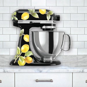 Lemon Branch Mixer Decals Lemon Decals Watercolor Lemon Stickers Stand Mixer Decals Kitchen Sticker Lemon Kitchen Decor image 4