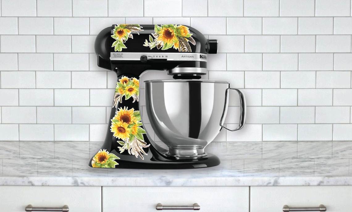 Sunflower Mixer Decals Featured in Pioneer Woman Magazine Etsy