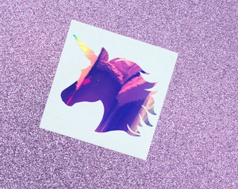 Unicorn Decal | Multi-chrome Unicorn Decal | Holographic Unicorn Sticker | Holo Unicorn Sticker | Tumbler Decal | Opal Vinyl Decal