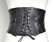 Underbust corset belt, faux leather underbust corset, denim underbust corset, wide underbust belt, corset belt, wide waist belt with lacing