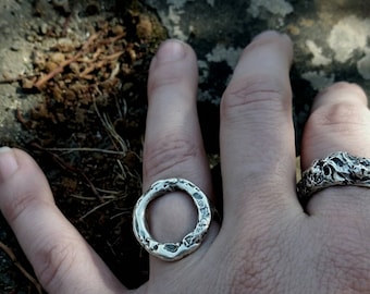 Continuum Sterling silver circle ring