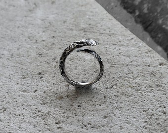 Charred - Sterling silver ring