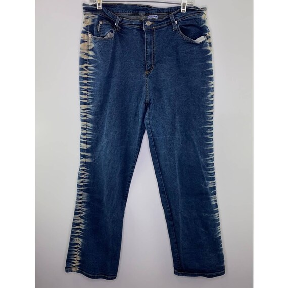 Vintage WATCH LA USA Tie Dye Sides Jeans 21-22 34x29 - Etsy