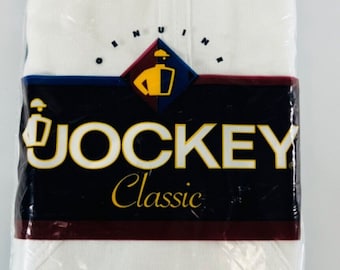 Vintage 1997 Jockey Classic 3 Pack Hombres Blanco Breve Invertido Y-Front Fly 38