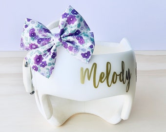 VIOLET FIELDS Cranial Helmet Bow - DOC Band Bow - Starband Bow