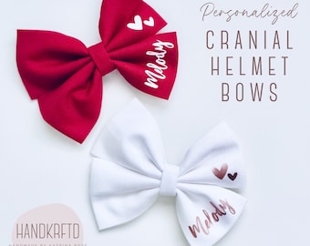PERSONALIZED Sweetheart Valentine Cranial Helmet Bow - Doc Band Bow - Starband Bow