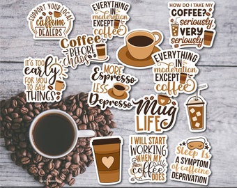 Coffee Vinyl Stickers | LS0016 | Espresso | Latte | Clever Sayings | Funny Sayings