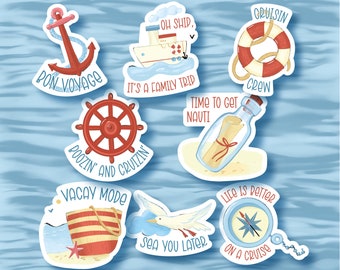 Cruise Vinyl Stickers | LS0082 | Vacation | Summer | Holiday | Ocean