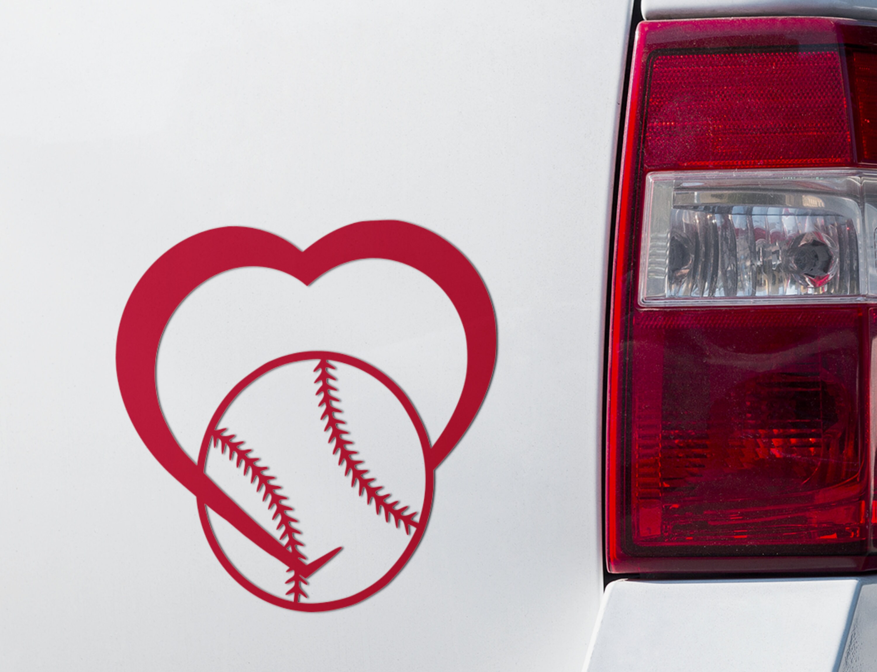 I Heart Baseball Softball DFR0006 Vinyl Decal Oracal Etsy