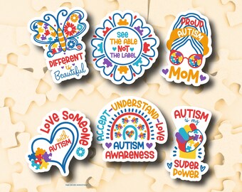 Autism Awareness Vinyl Stickers | LS0104 | Love | Diversity | Inclusion | Special Needs | On the Spectrum | Understanding