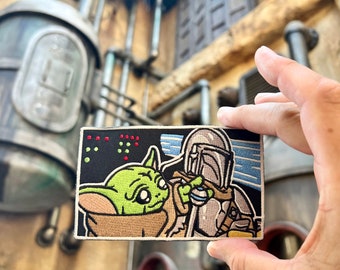 Glowing Razor Crest Cockpit Embroidered Patch