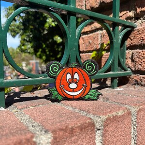GLOWING Pumpkin Embroidered Patch