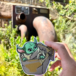 Grogu Embroidered Patch