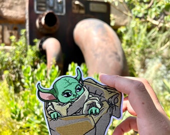 Grogu Embroidered Patch
