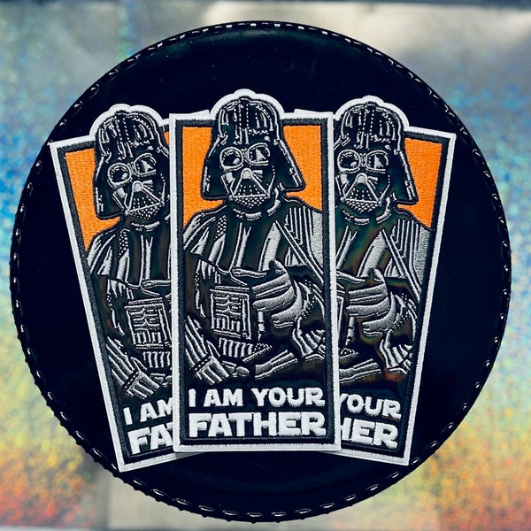 Glowing Hologram Vinyl Embroidered Vader Patch