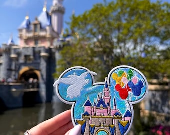GLOWING Glitter Vinyl Castle Patch II