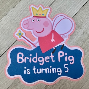 Peppa Pig Centerpiece - Peppa Pig - Peppa Pig Party Centerpiece - Party Centerpiece - Peppa Pig Fairy Decorations