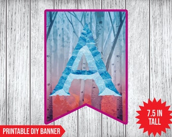 Frozen 2 Forest Banner - Frozen 2 Printable Banner- Frozen Party -Frozen Banner Diy -Frozen Banner Custom - Frozen 2 DIGITAL FILE