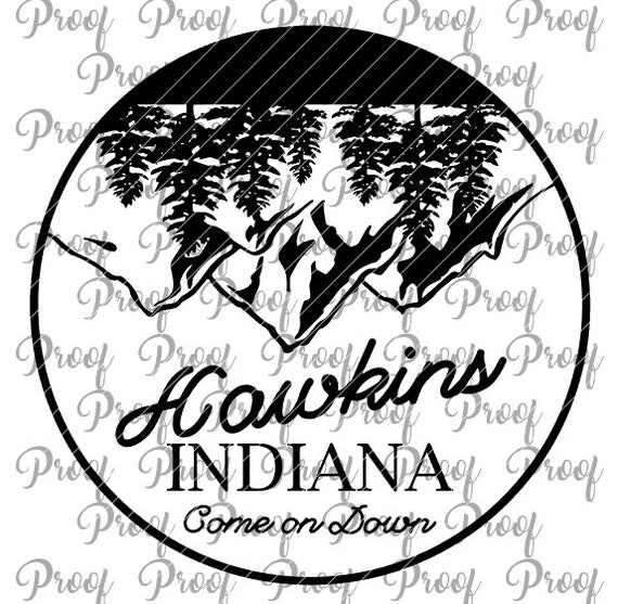 Stranger Things Hawkins Indiana Svg Diy Cutting File Etsy