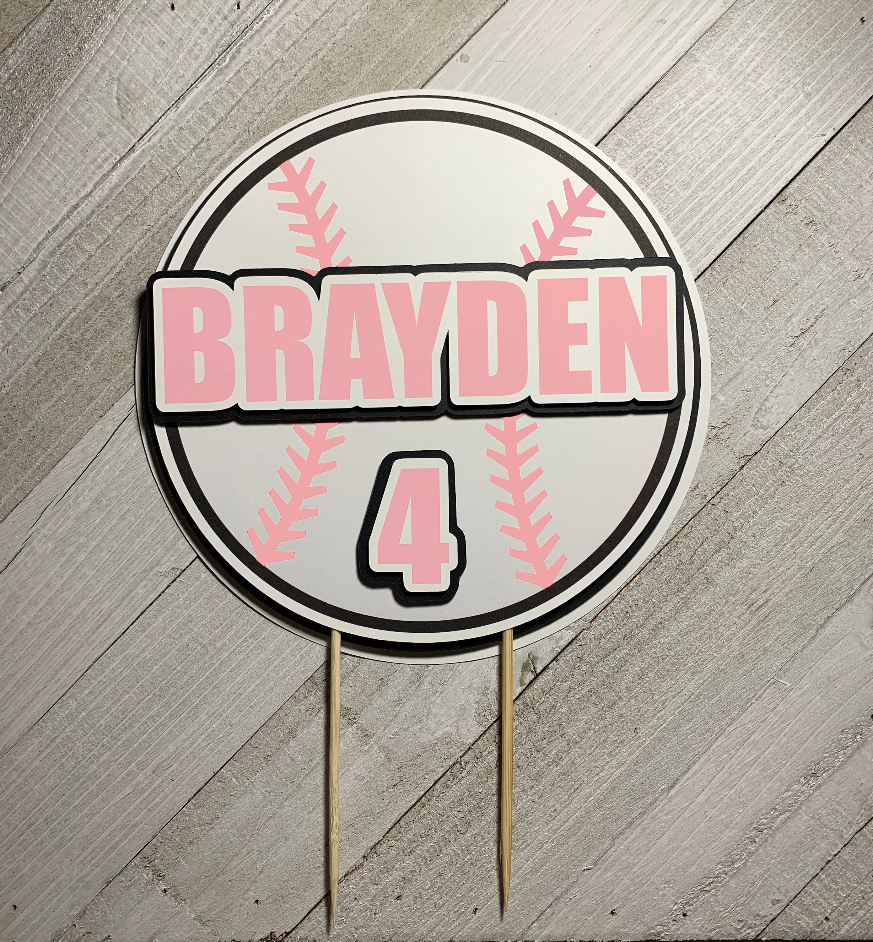 Baseball Girl Centerpiece Baseball Girl Party Centerpiece Party Centerpiece Baseball Girl Decorations