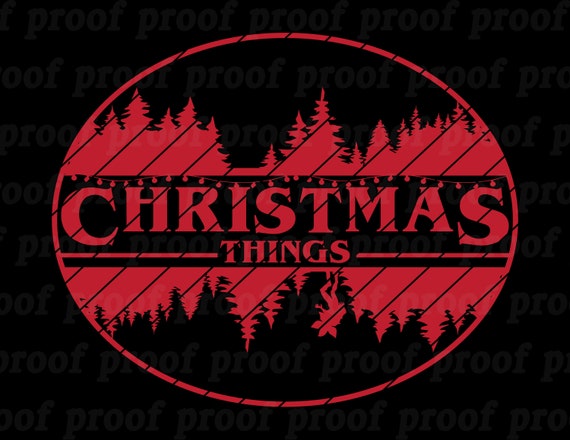 Download Free Stranger Things Christmas Svg Diy Cutting File Vector Etsy SVG DXF Cut File