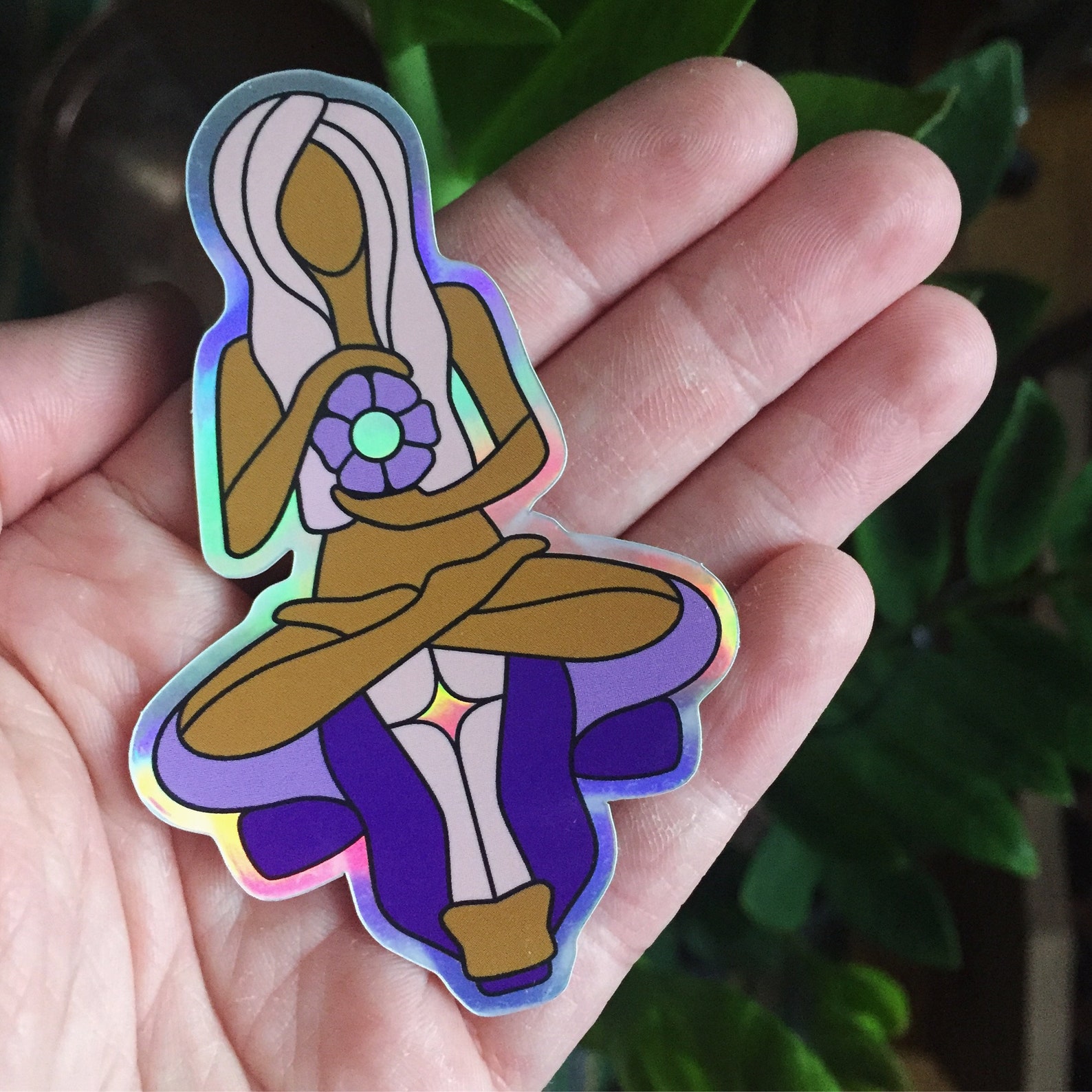Taurus Goddess Holographic Zodiac Sticker | Etsy