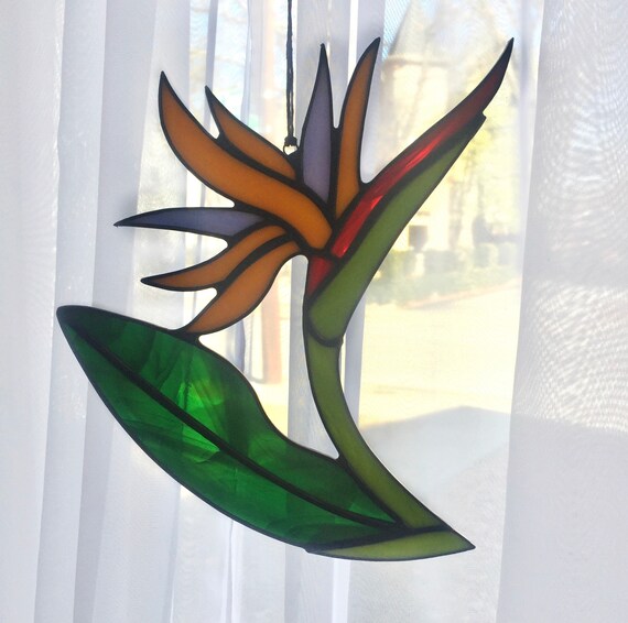 Bird Of Paradise Stained Glass Pattern Stained Glass Pattern Bird Of