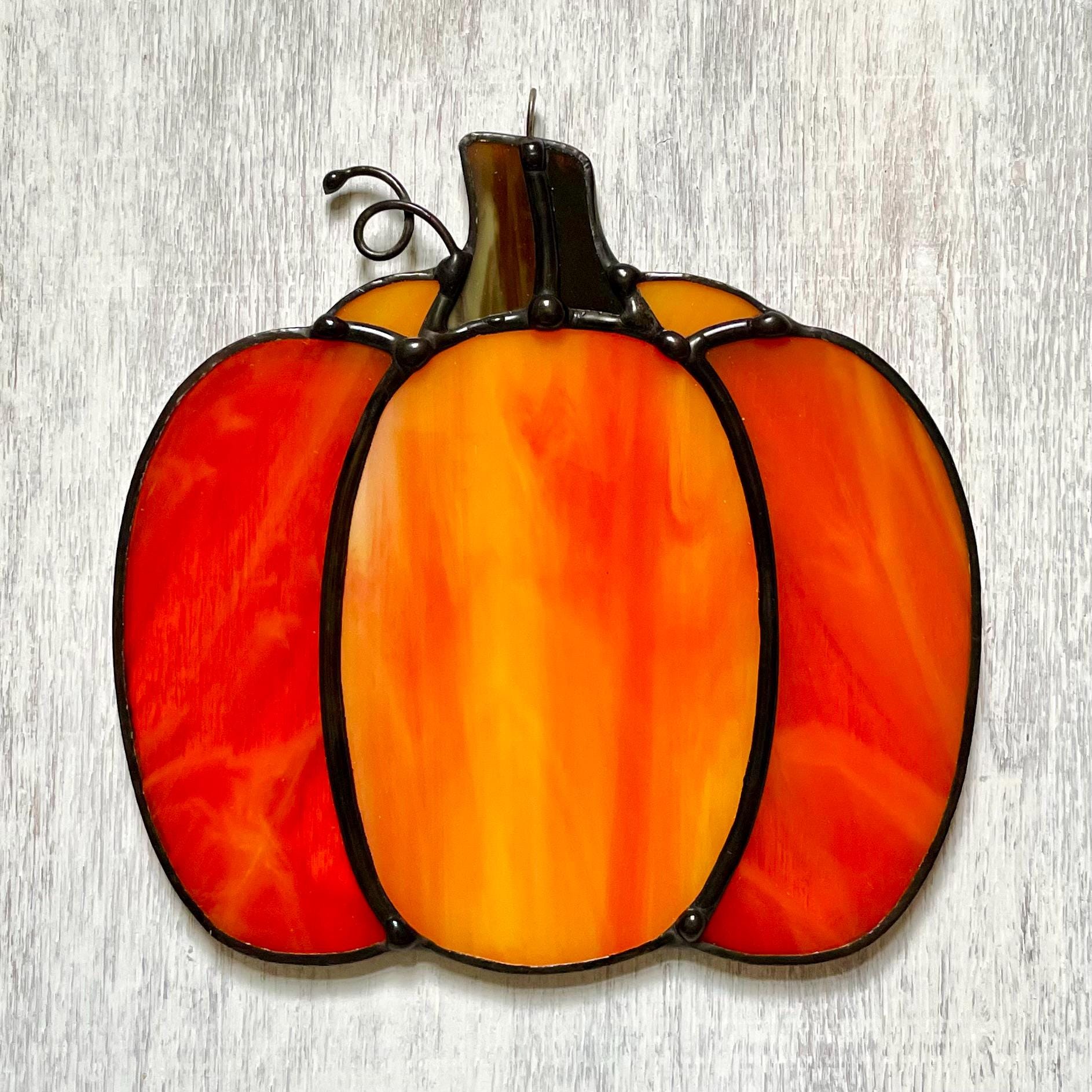 PUMPKIN Stained Glass Pattern (digital Download) Beginner Fall Autumn ...