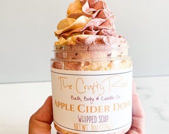 Apple Cider Donut Whipped Soap: Foaming Bath & Shave Soap