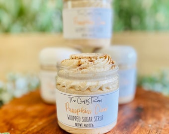 Pumpkin Chai Whipped Sugar Scrub | Shea Butter Exfoliating Soap