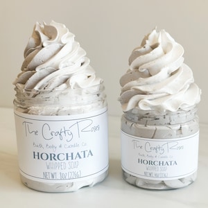 Horchata Whipped Soap: Foaming Bath Whip, Cinnamon Vanilla Scent