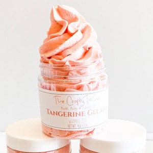 Tangerine Gelato Whipped Soap | Citrus Foaming Bath Whip
