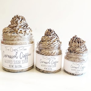 Caramel Coffee Whipped Sugar Scrub Soap