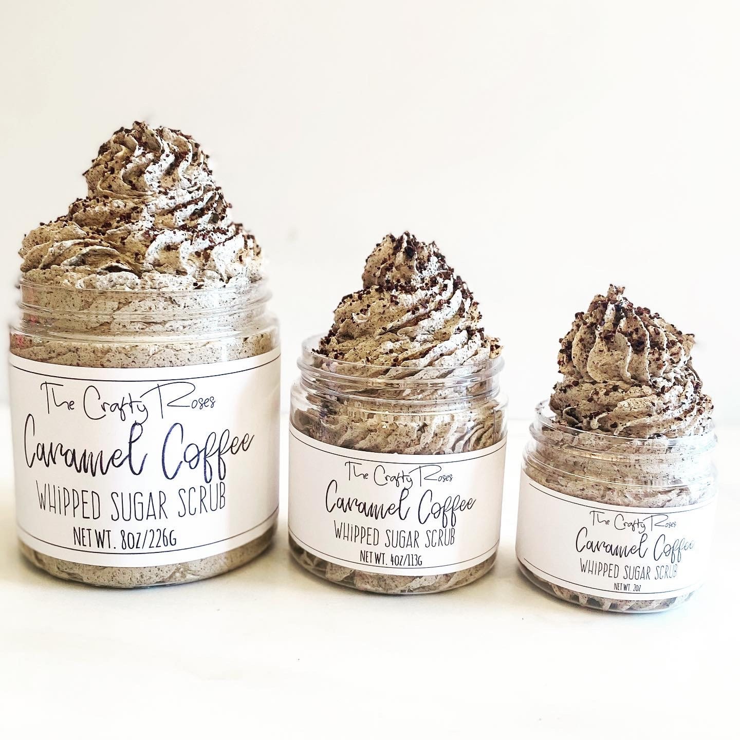 Caramel Coffee Whipped Sugar Scrub Soap