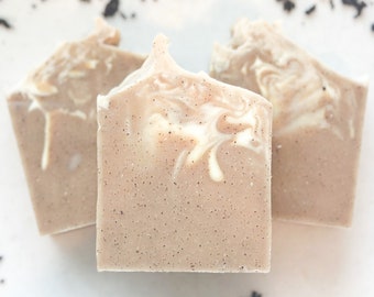 Spiced Latte Scrub Soap Bar | Coffe Soap | Cinnamon Spice Soap | Fall Soap | Coffee Scrub | Exfoliatjng Soap Bar